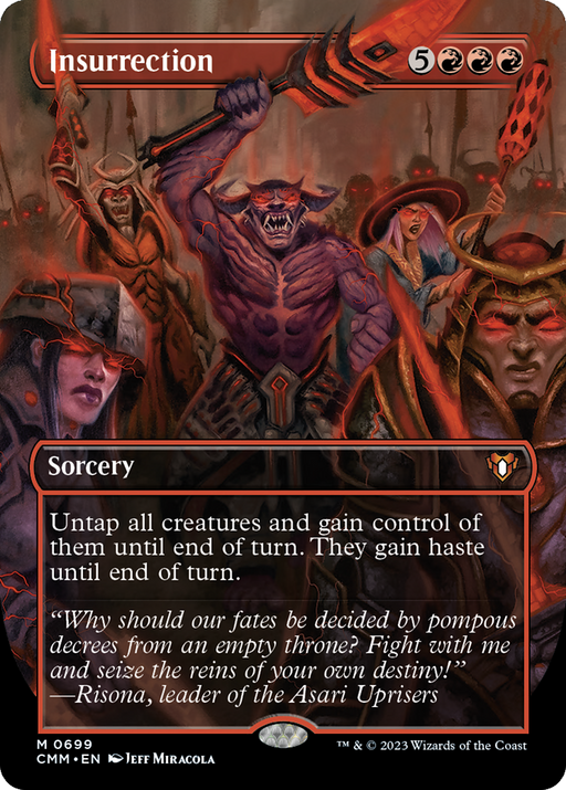 Insurrection (CMM-699) [Commander Masters] (Borderless) MTG Single Wizards of the Coast