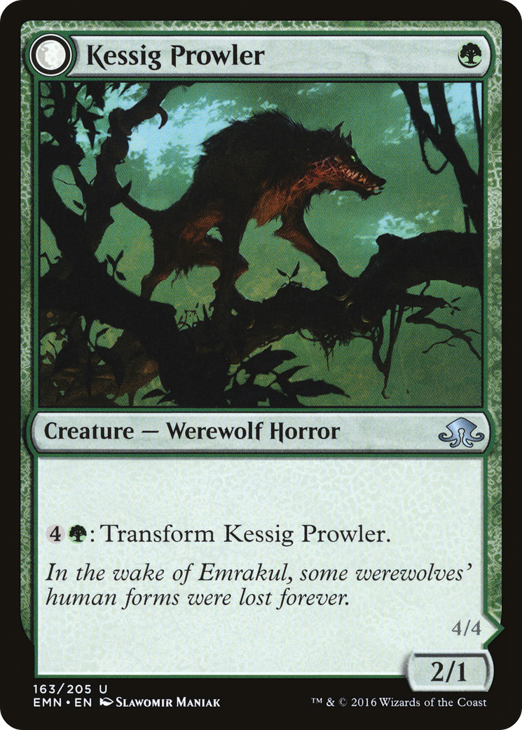 Kessig Prowler // Sinuous Predator (EMN-163) [Eldritch Moon] Foil MTG Single Wizards of the Coast