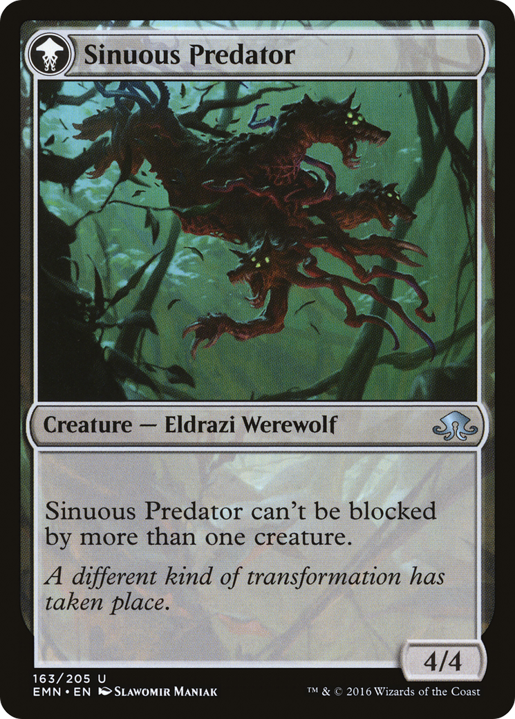 Kessig Prowler // Sinuous Predator (EMN-163) [Eldritch Moon] MTG Single Wizards of the Coast