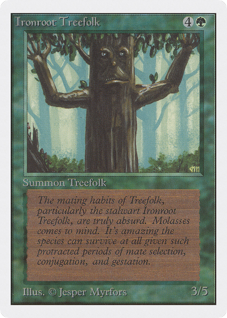 Ironroot Treefolk (2ED-204) [Oldschool] Unlimited Edition MTG Single Wizards of the Coast