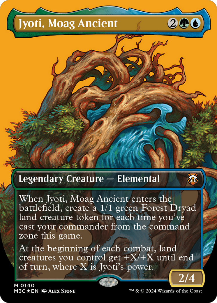 Jyoti, Moag Ancient (Ripple Foil) (M3C-140) [Modern Horizons 3 Commander] (Borderless) Foil MTG Single Wizards of the Coast