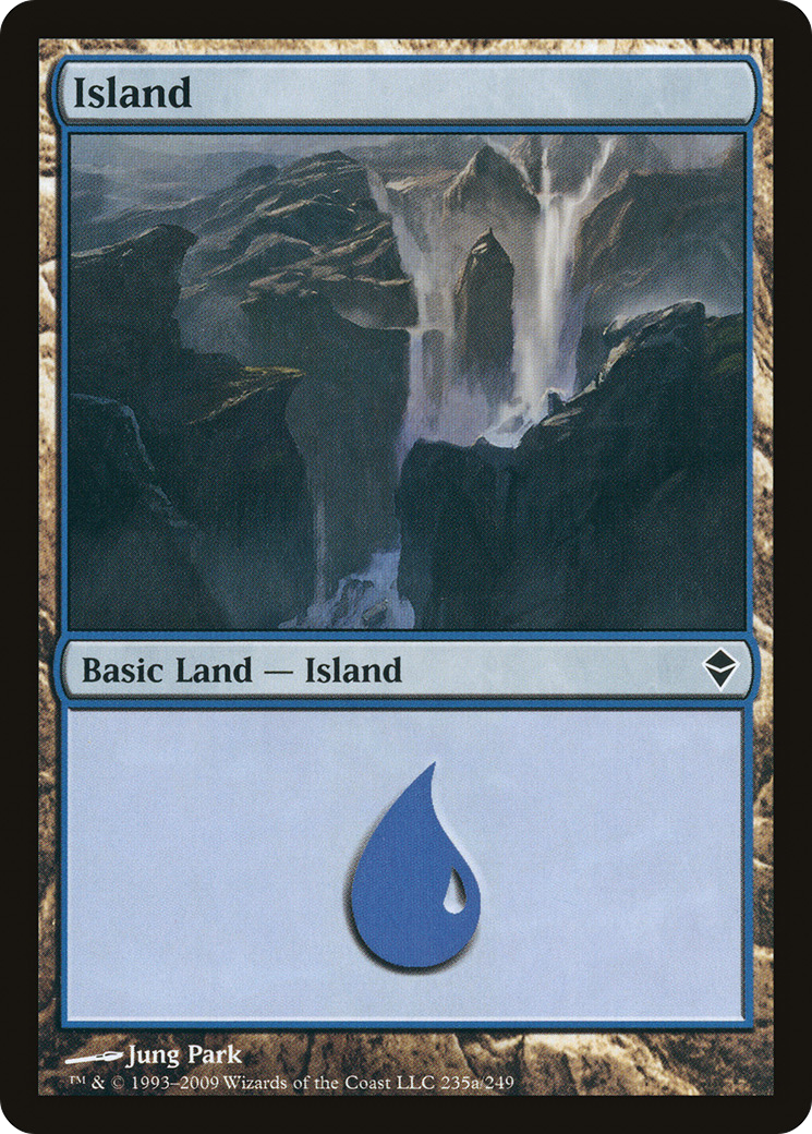 Island (235a) (ZEN-235A) [Zendikar] MTG Single Wizards of the Coast
