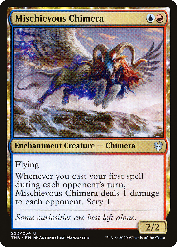 Mischievous Chimera (THB-223) [Theros Beyond Death] MTG Single Wizards of the Coast