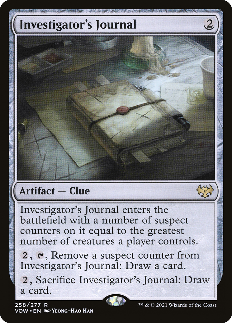 Investigator's Journal (VOW-258) [Innistrad: Crimson Vow] MTG Single Wizards of the Coast