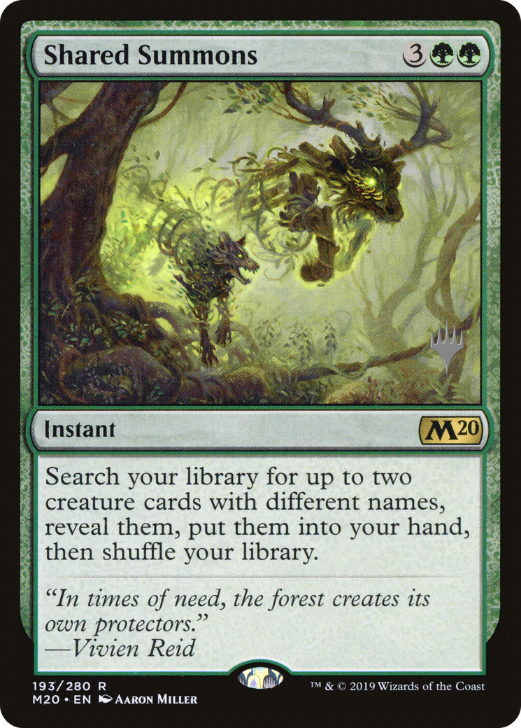 Shared Summons (PPM20-193P) [Core Set 2020 Promos] Foil MTG Single Wizards of the Coast