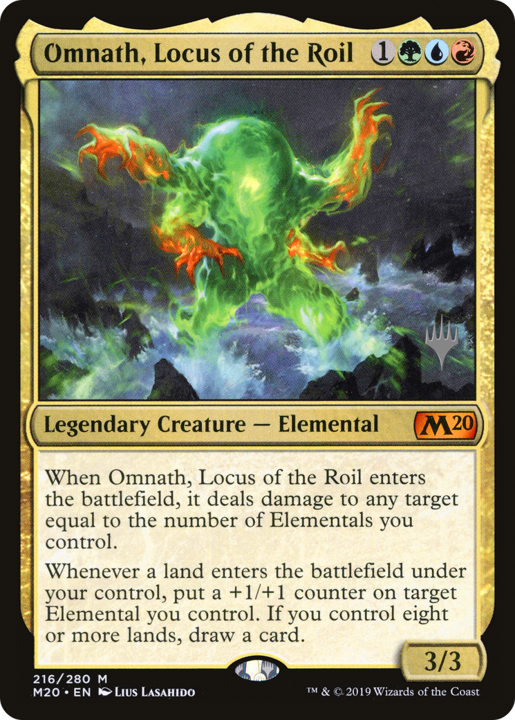 Omnath, Locus of the Roil (PPM20-216P) [Core Set 2020 Promos] Foil MTG Single Wizards of the Coast