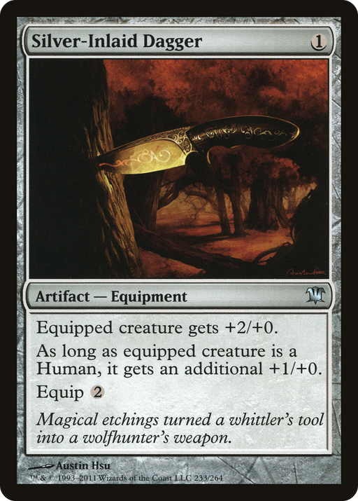 Silver-Inlaid Dagger (ISD-233) [Innistrad] MTG Single Wizards of the Coast