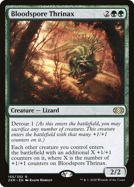 Bloodspore Thrinax (2XM-155) [Double Masters] MTG Single Wizards of the Coast