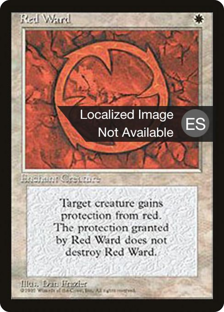 Red Ward (4BB-044) [Fourth Edition Foreign Black Border] MTG Single Wizards of the Coast