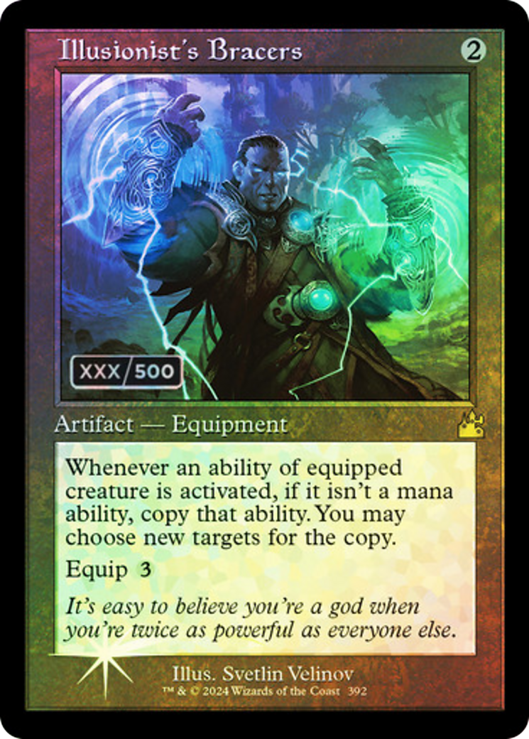 Illusionist's Bracers (Serial Numbered) (RVR-392) [Ravnica Remastered] Foil MTG Single Wizards of the Coast