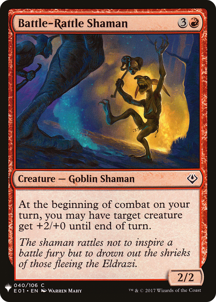 Battle-Rattle Shaman (LIST-040) [Mystery Booster] The List MTG Single Wizards of the Coast