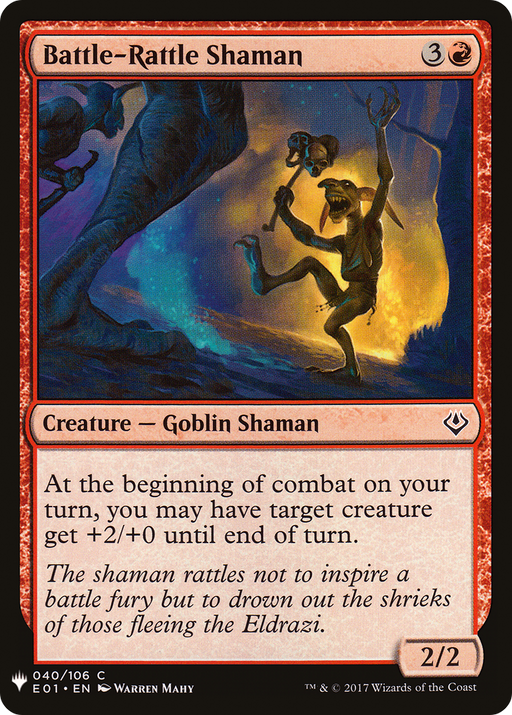 Battle-Rattle Shaman (LIST-040) [Mystery Booster] The List MTG Single Wizards of the Coast
