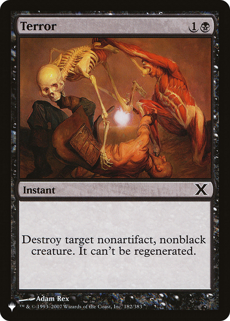 Terror (LIST-10E-182) [Mystery Booster] The List MTG Single Wizards of the Coast