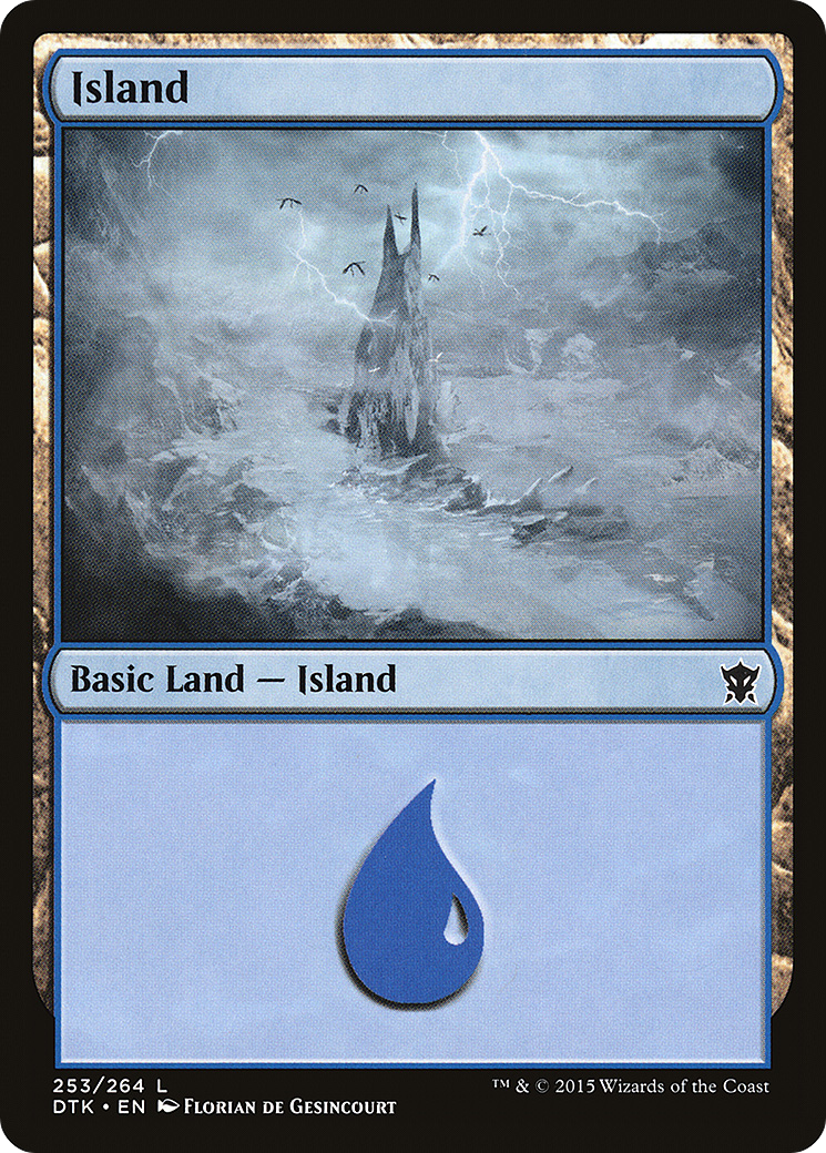 Island (253) (DTK-253) [Dragons of Tarkir] MTG Single Wizards of the Coast