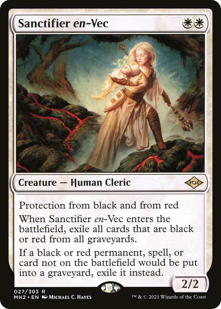 Sanctifier en-Vec (MH2-027) [Modern Horizons 2] Foil MTG Single Modern Horizons 2
