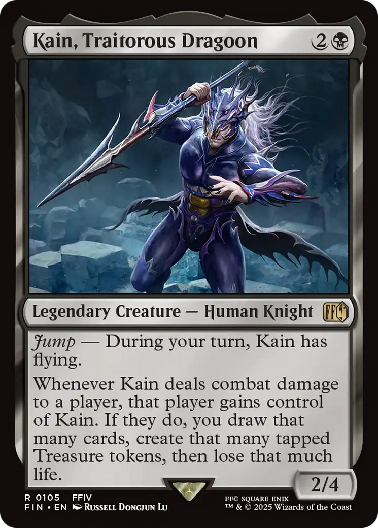 Kain, Traitorous Dragoon (FIN-105) [FINAL FANTASY] Foil MTG Single Wizards of the Coast