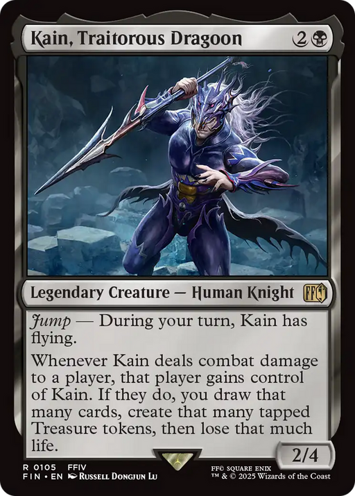 Kain, Traitorous Dragoon (FIN-105) [FINAL FANTASY] Foil MTG Single Wizards of the Coast