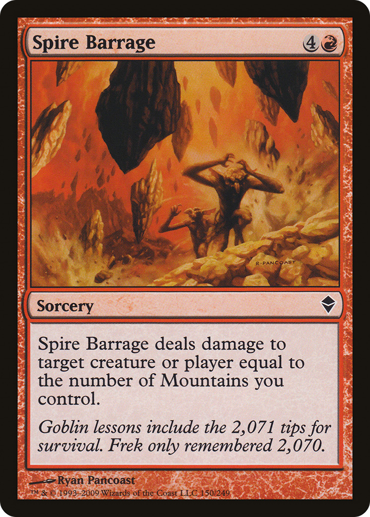 Spire Barrage (ZEN-150) [Zendikar] Foil MTG Single Wizards of the Coast