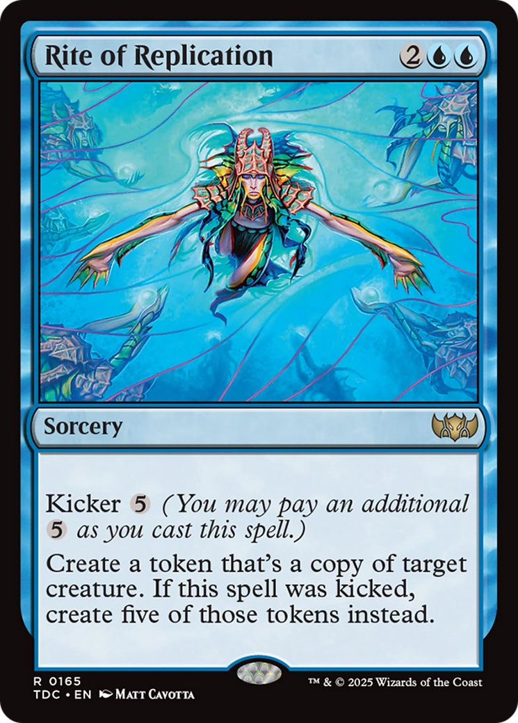 Rite of Replication (TDC-165) [Commander: Tarkir: Dragonstorm] MTG Single Wizards of the Coast