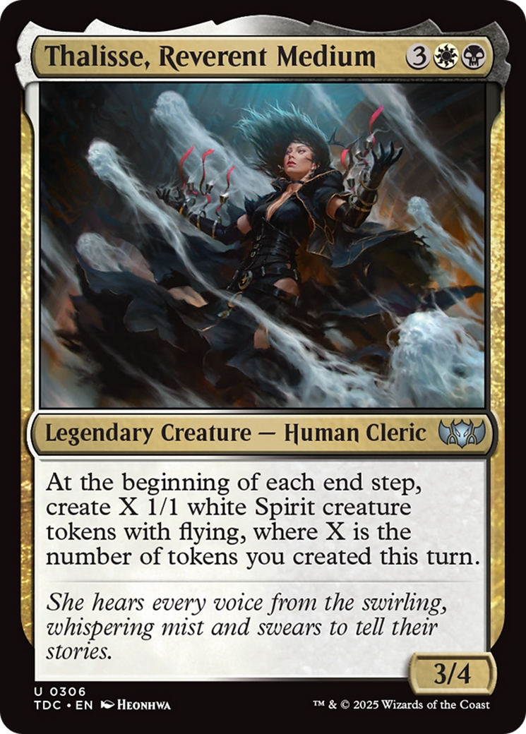 Thalisse, Reverent Medium (TDC-306) [Commander: Tarkir: Dragonstorm] MTG Single Wizards of the Coast