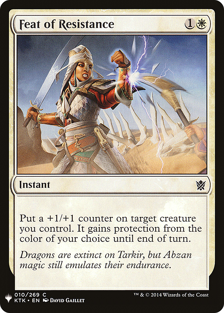 Feat of Resistance (LIST-KTK-10) [Mystery Booster] The List MTG Single Wizards of the Coast