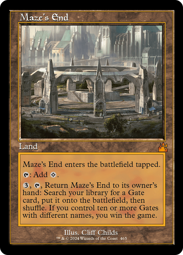Maze's End (RVR-465) [Ravnica Remastered] Foil MTG Single Wizards of the Coast