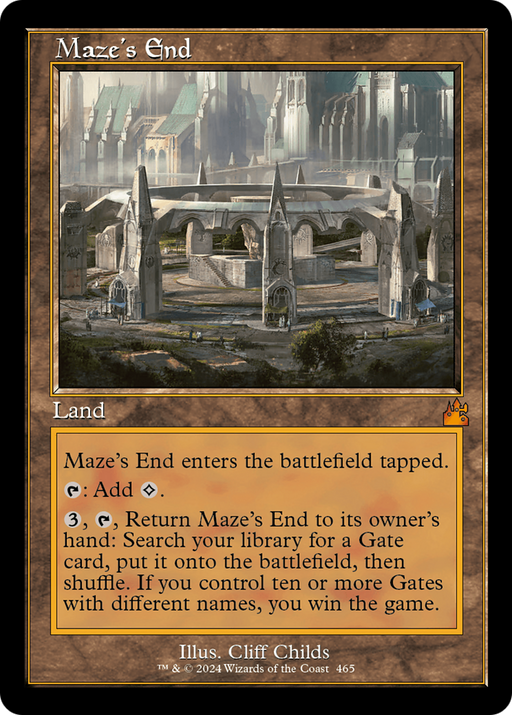 Maze's End (RVR-465) [Ravnica Remastered] Foil MTG Single Wizards of the Coast