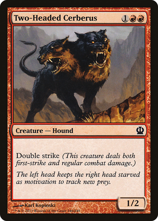 Two-Headed Cerberus (THS-146) [Theros] MTG Single Wizards of the Coast