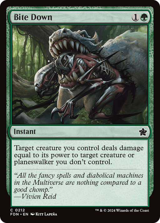 Bite Down (FDN-212) [Foundations] MTG Single Wizards of the Coast
