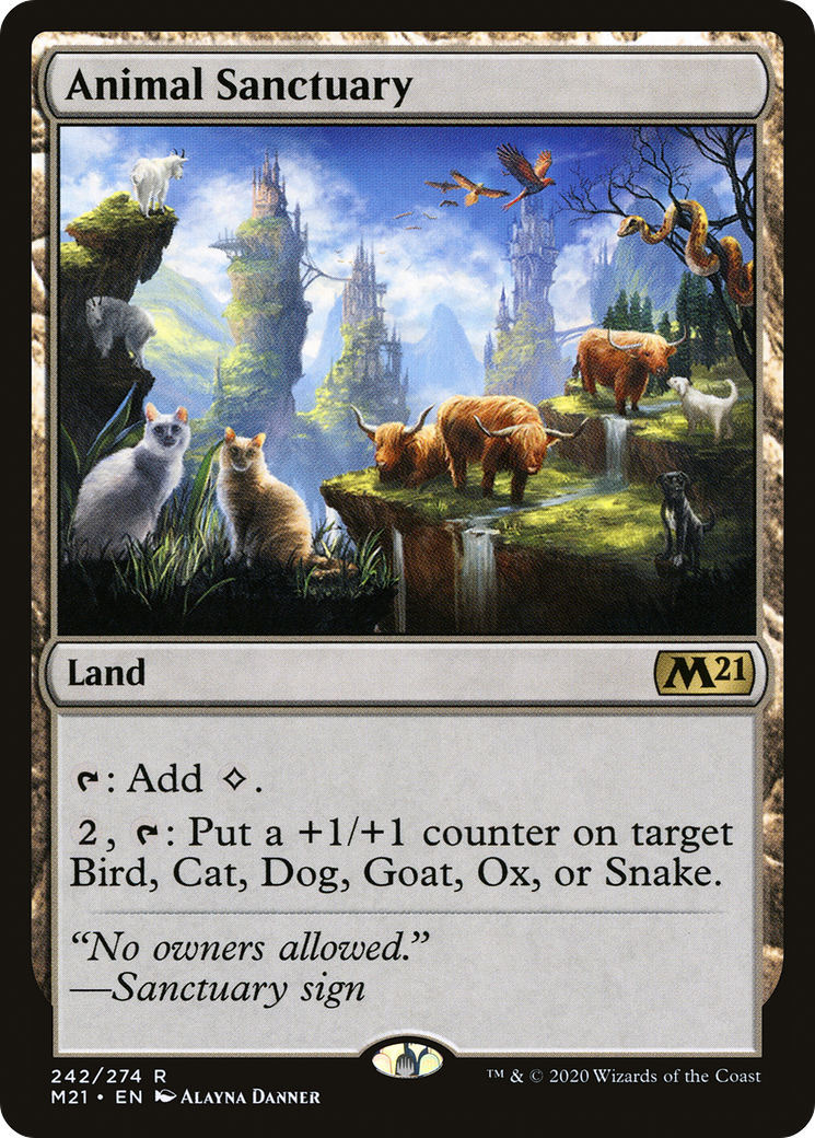 Animal Sanctuary (M21-242) [Core Set 2021] Foil MTG Single Wizards of the Coast