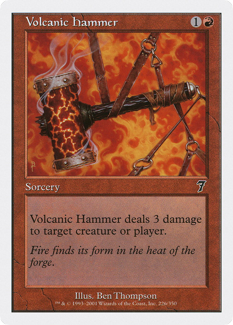 Volcanic Hammer (7ED-226) [7th Edition] MTG Single Wizards of the Coast