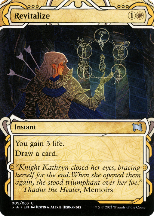 Revitalize (STA-009) [Strixhaven Mystical Archive] (Showcase) (Borderless) Foil MTG Single Wizards of the Coast