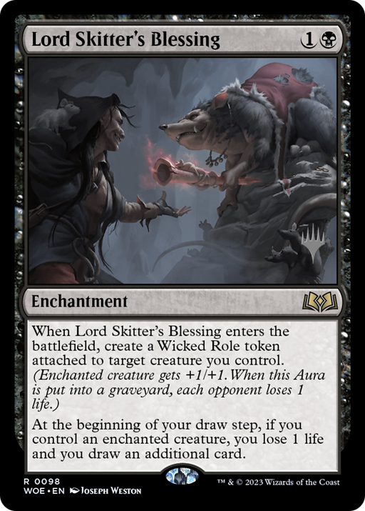 Lord Skitter's Blessing (PPWOE-098) [Wilds of Eldraine Promos] Foil MTG Single Wizards of the Coast