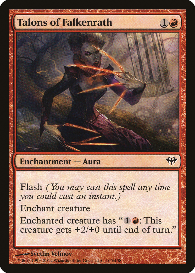 Talons of Falkenrath (DKA-105) [Dark Ascension] Foil MTG Single Wizards of the Coast