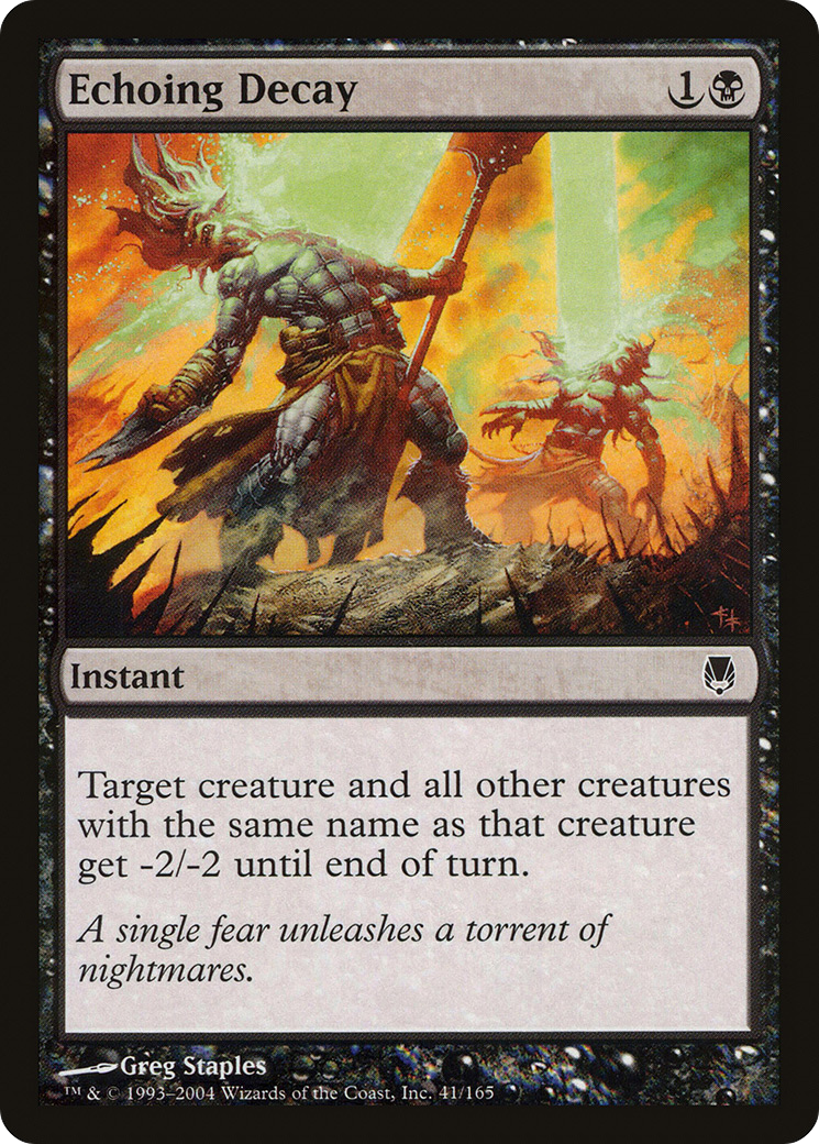 Echoing Decay (DST-041) [Darksteel] Foil MTG Single Wizards of the Coast