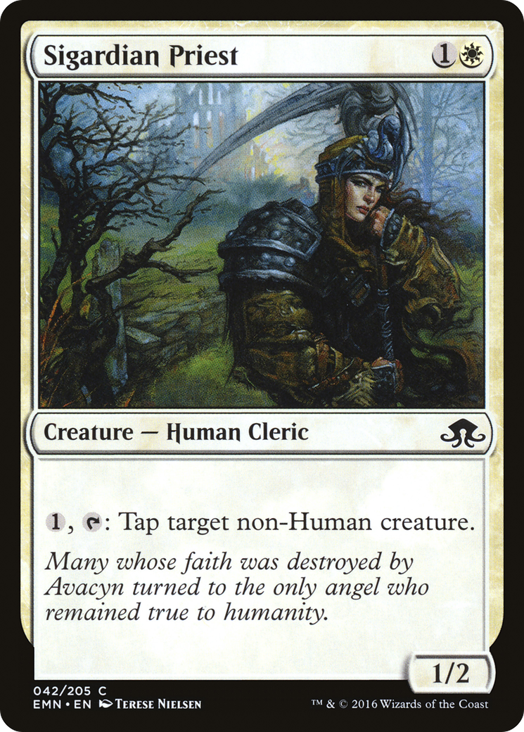 Sigardian Priest (EMN-042) [Eldritch Moon] Foil MTG Single Wizards of the Coast