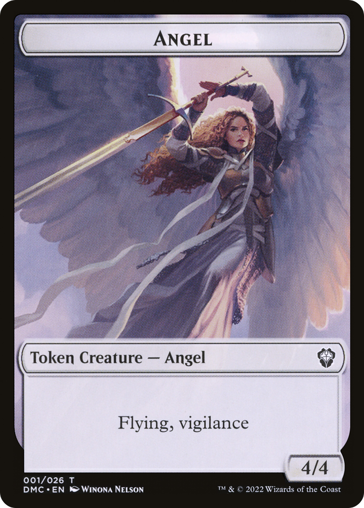 Angel (TDMU-001) [Tokens] Dominaria United Tokens MTG Single Wizards of the Coast