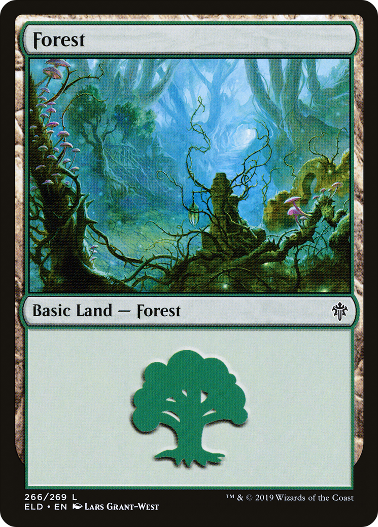 Forest (266) (ELD-266) [Throne of Eldraine] Foil MTG Single Wizards of the Coast