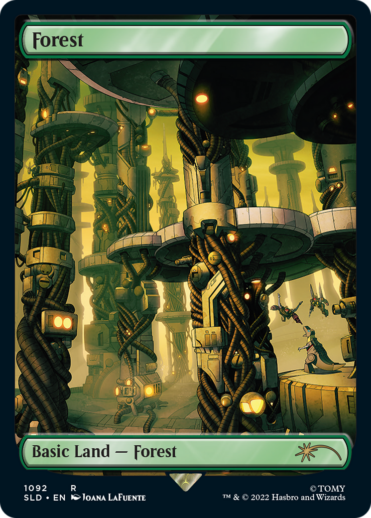Forest (1092) (SLD-1092) [Secret Lair] Drop Foil MTG Single Wizards of the Coast