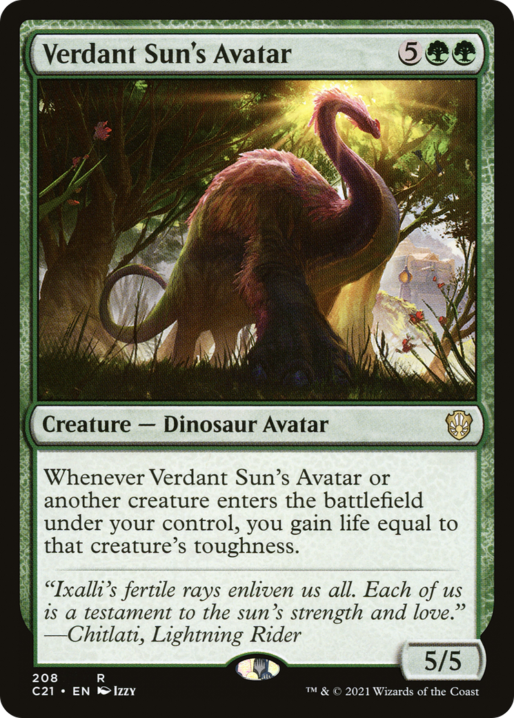 Verdant Sun's Avatar (C21-208) [Commander 2021] MTG Single Wizards of the Coast