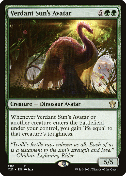 Verdant Sun's Avatar (C21-208) [Commander 2021] MTG Single Wizards of the Coast