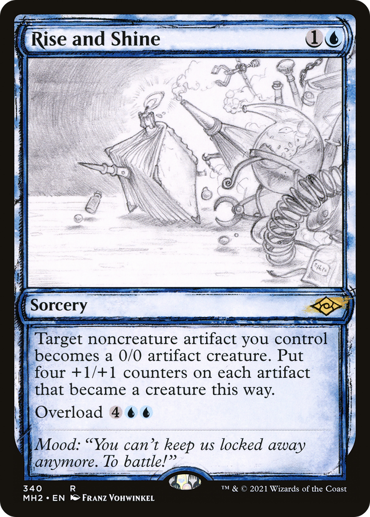 Rise and Shine (MH2-340) [Modern Horizons 2] (Showcase) Foil MTG Single Modern Horizons 2