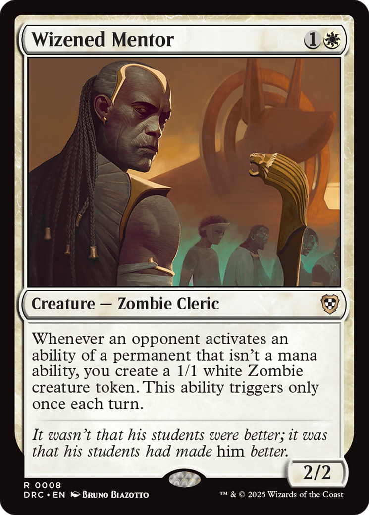 Wizened Mentor (DRC-008) [Aetherdrift Commander] MTG Single Wizards of the Coast