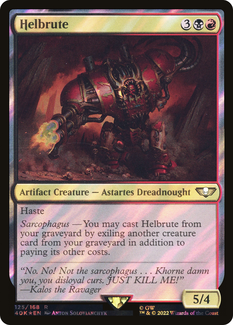 Helbrute (40K-125★) [Warhammer 40,000 Commander] Foil MTG Single Wizards of the Coast