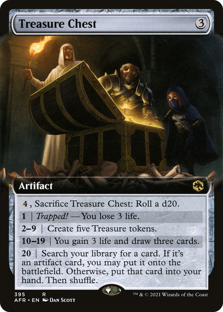 Treasure Chest (AFR-395) [Adventures in the Forgotten Realms] (Extended Art) MTG Single Wizards of the Coast