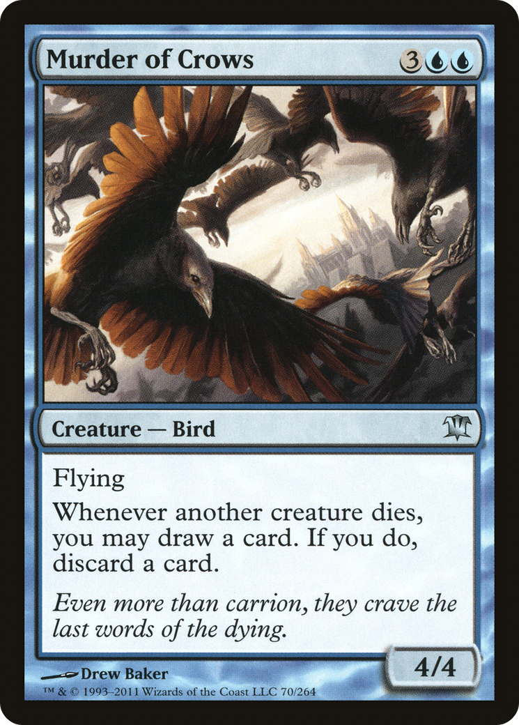 Murder of Crows (ISD-070) [Innistrad] Foil MTG Single Wizards of the Coast