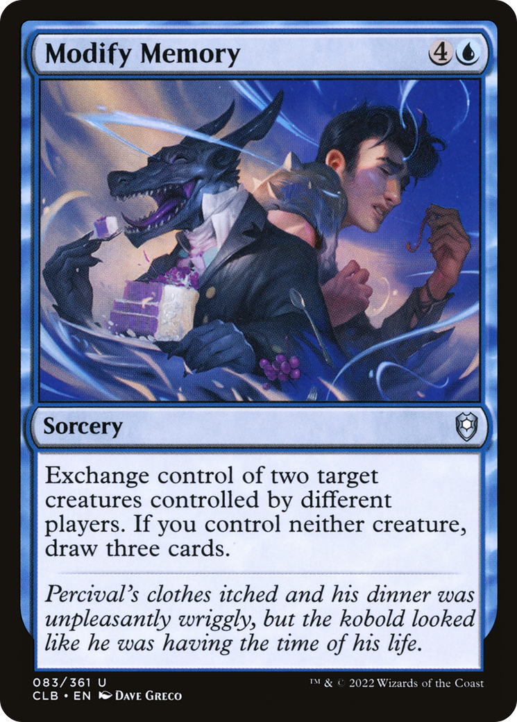 Modify Memory (CLB-083) [Commander Legends: Battle for Baldur's Gate] Foil MTG Single Wizards of the Coast
