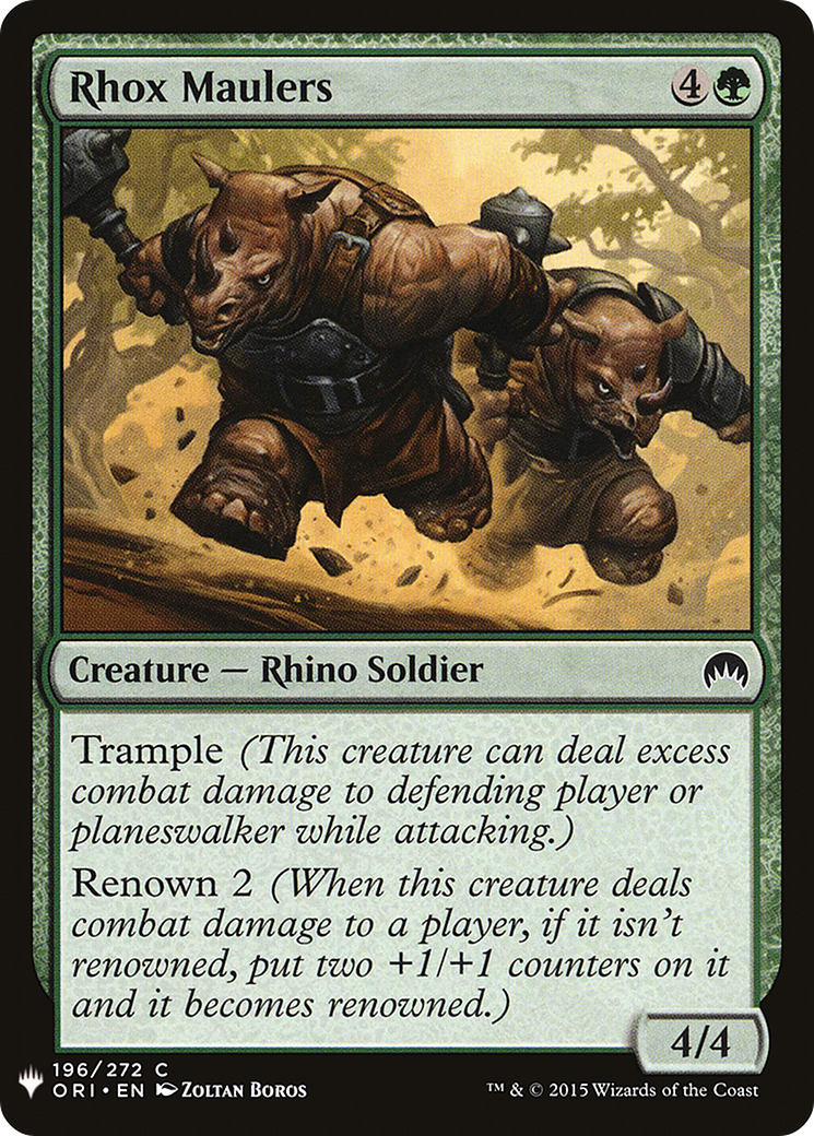 Rhox Maulers (LIST-ORI-196) [Mystery Booster] The List MTG Single Wizards of the Coast