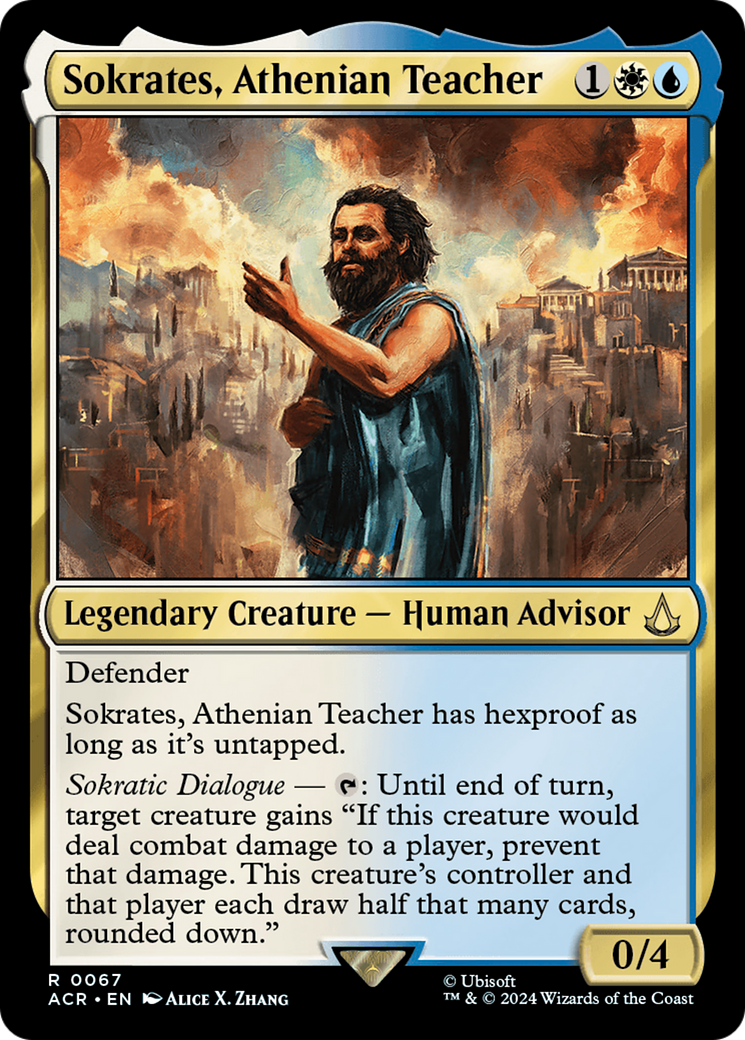 Sokrates, Athenian Teacher (ACR-067) [Assassin's Creed] Foil MTG Single Wizards of the Coast