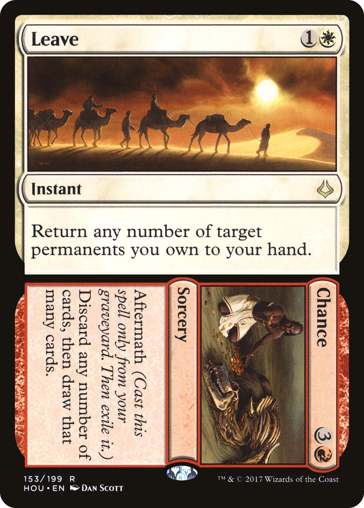 Leave // Chance (HOU-153) [Hour of Devastation] Foil MTG Single Wizards of the Coast